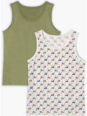 Penti Haki Erkek Çocuk Dino in The Field Pamuklu 2'li Atlet