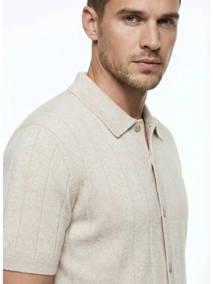 Fabrika Triko Gömlek, 2xl, Bej