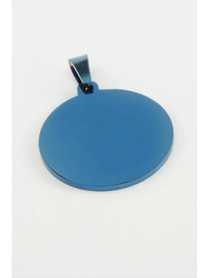 Esranın Dünyası Yuvarlak Isim Yazılabilir Çelik Kolye Ucu 2,5 cm RSBİJ34-ESRDNS