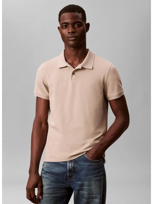 Calvin Klein Kahve Erkek Polo T-Shirt LV04LC254G2F3_SS Slım Refıned Pıque