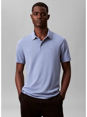 Calvin Klein Mavi Erkek Polo T-Shirt LV04LB276GC4I_SS Supıma Chest Emb P