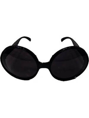 Shopwave 80 Li Yıllar Siyah Renk Nostalji Yeşilçam Parti Gözlüğü (5047)