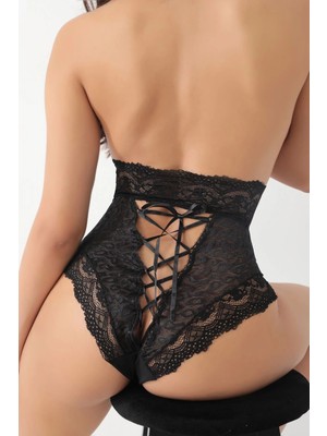 Beruflic Siyah Dantelli Yüksek Bel Külot VENÜS-K1013