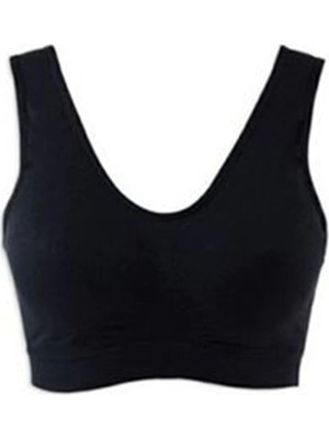 Beruflic Siyah Dikişsiz Kadın Pedli Sütyen Korse - 704