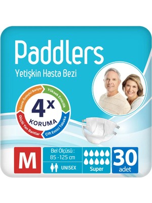 Paddlers Yetişkin Hasta Bantlı Bez Medium 30 Adet