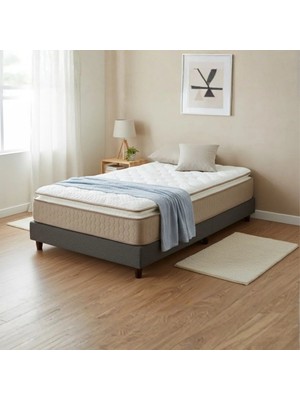 Argimo Mocha Tek Kişilik Pedli Paket Yaylı Yatak 30  cm