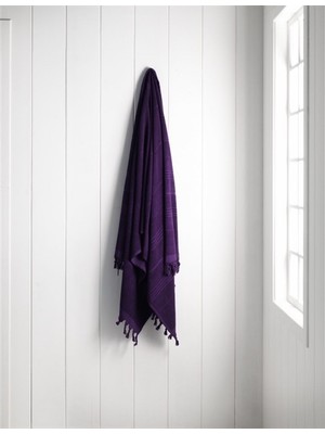 Denizli Concept Monaco Mürdüm Havlu Peştemal 95x180 cm Yumuşak Pamuk Su Emici Özellik