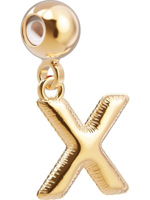 Chocli 18 Ayar Altın Kaplama Charm Harf - x