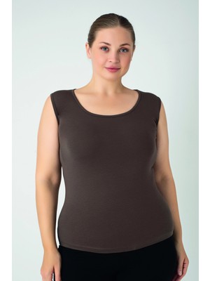 Confeo Kadın Battal Modal Geniş Askılı Atlet C801-028