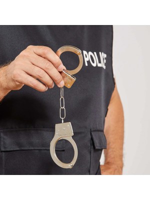 Shopwave Metal Malzemeden Imal Anahtarlı Oyuncak  Kelepçesi (5047)