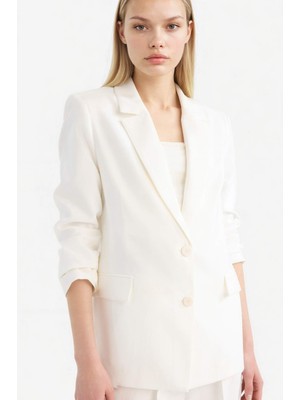 DeFacto Loose Fit Kruvaze Yaka Düğmeli Blazer Ceket Z8276AZ25SP
