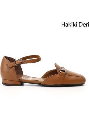 Gönderi(r) Kadın Taba Tokalı Hakiki Deri Mary Jane Babet