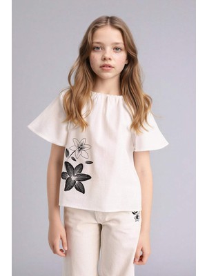 DeFacto Twill Bluz Kız Çocuk G7578A826SM