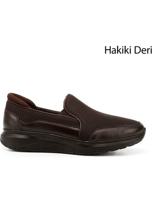 Gönderi(r) Erkek Kahve Antik Hakiki Deri Comfort Ayakkabı