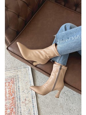 Straswans Poppin Kadın Pino Ökçe  Deri  Bot Ten