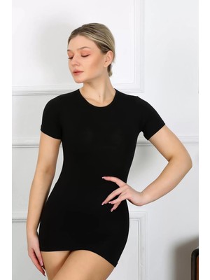 Beruflic Bayan Kısa Kol Body Siyah