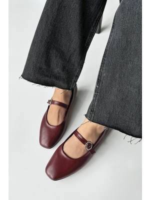 Straswans Berny  Kadın  Kemer  Detay  Deri  Babet Bordo