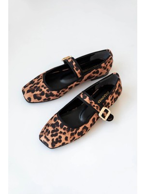 Straswans Carlisa Kadın  Kemer  Detay  Kumaş Babet Leopar