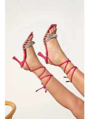 Straswans Reina  Kadın  Bilekten Bağlamalı  Deri  Ayakkabı Fuşya