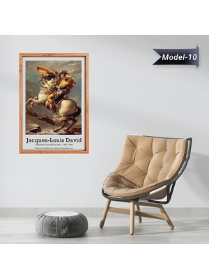 Akıllı Kağıt Alpleri Geçen Napolyon Tablo - Poster Dünyaca Ünlü ( Model-10)