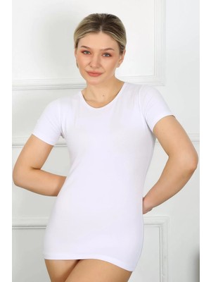 Beruflic Bayan Kısa Kol Body Beyaz