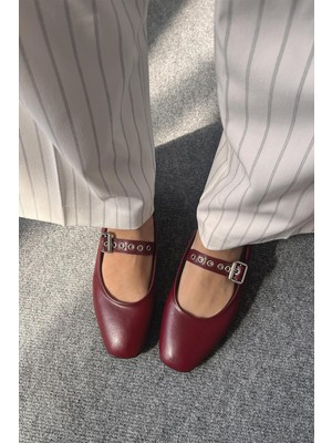 Straswans Jules  Kadın  Kemer  Detay  Deri  Babet Bordo
