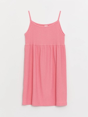 Lc Waikiki Yeni Sezon Kare Yaka Askılı Kız Çocuk Elbise