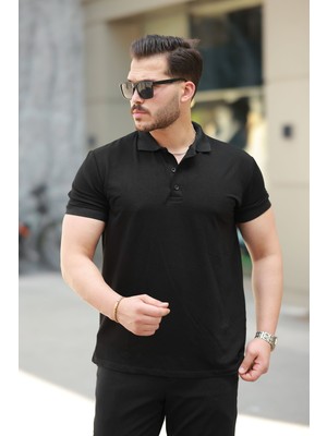 Etiler Collection Erkek Kısa Kollu Yakalı Viskon Iki Iplik Erkek Tişört