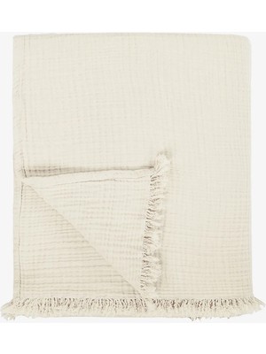 Barine Cocoon 4 Katlı Müslin Yatak Örtüsü Krem