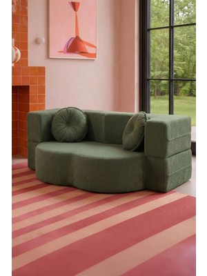 Homedius Muse Katlanır Yatak Olabilen Çok Amaçlı Çift Kişilik Koltuk