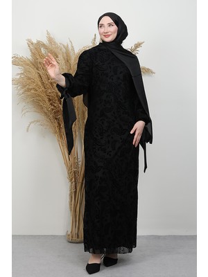 Beliz Tesettür Elbise Siyah