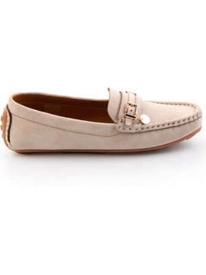 Bambi Bej  Kadın Loafer Ayakkabı K01309000772