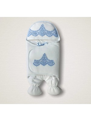 İsmiyle Al Yenidoğan Fistolu Fiyonk Kurdelalı Şapkalı Lüks Kız Erkek Bebek Ayaklı Kundak Bebek Battaniye