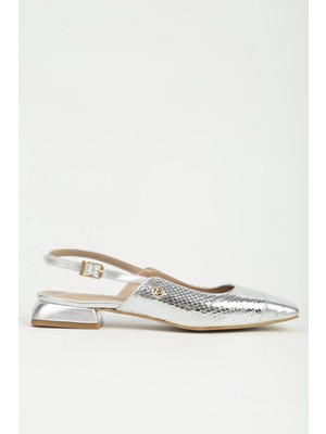 Benetton Pierre Cardin Kadın Gümüş Babet PC-55792