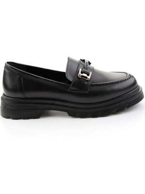 Bambi Siyah  Kadın Loafer Ayakkabı K01997011209