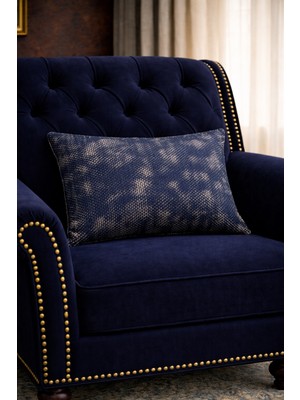 Lena Maison Safir Kırlent Kılıfı Lacivert 30X47 cm