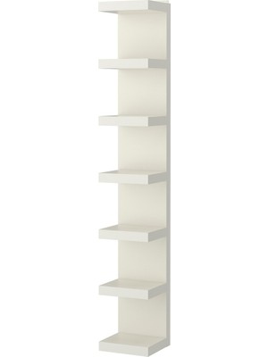 Ayaksız Duvar Rafı, Beyaz, 30X190 cm