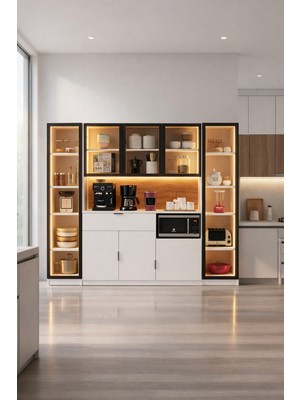 AVM Park Vals Kahve_köşesi Tek Kapaklı Fırınlı Şeffaf Airfry Kiler Dolabı Kt1 Çok Amaçlı