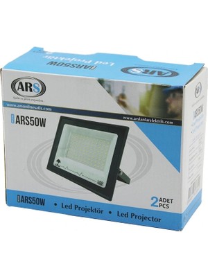 Shopwave 2pcs 50W  LED Projektör  15X11.5CM Aydınlatma Açısı: 120 Derece 50.000 Saat Ömür MODEL-ARS50W (5047)