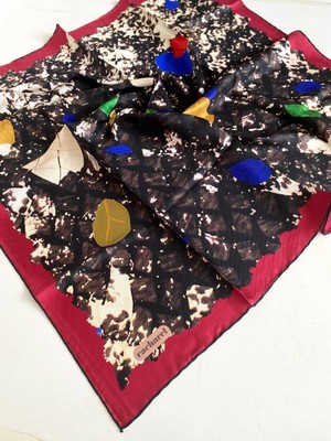 Cacharel Tivil Ipek Eşarp Ist 8441313- 913 Kırmızı Karışık Desen