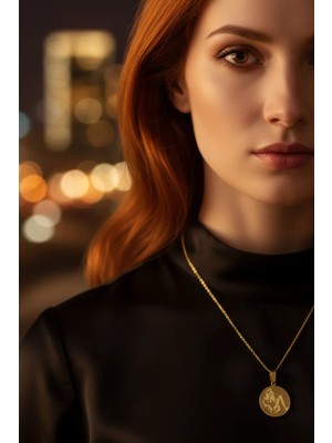 Medo E-Konsept ♒ Kova Burcu Kolye 💎 Altın Kaplama Çelik | Farklısın, Bu Takı Senin! | Sadece 2 Adet Kaldı!