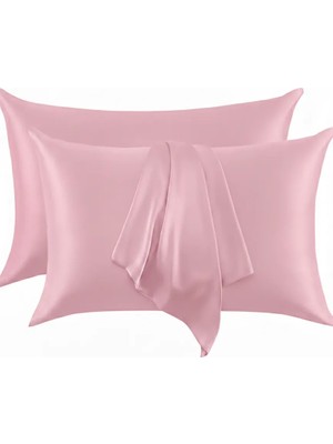 Nomads Felt %100 Pembe İpek Yastık Kılıfı (1 Adet) | 50X70 cm | Nomads Felt