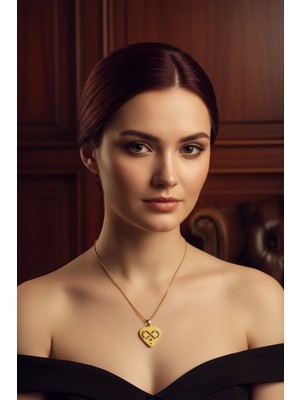 Medo E-Konsept Sonsuzlukta Birleşen Kalpler | Altın Kaplama Kolye-Son 2 Adet Tükenmeden Al