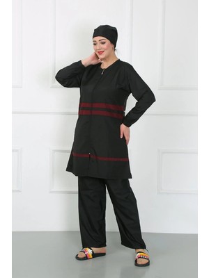 Beruflic Büyük Beden Tesettür Mayo Siyah