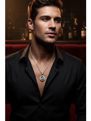 Medo E-Konsept ♓ Balık Burcu Gümüş Kaplama Çelik Kolye | CNC Kazımalı Zarif Tasarım | Son 2 Adet Tükenmeden Al ✨