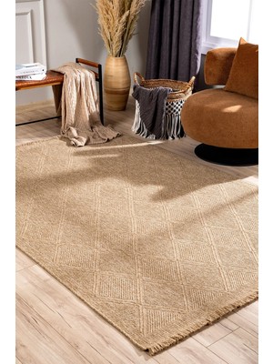 Koza Home Fibra Natural Halı Kilim Salon Oturma Odası Yolluk Yatak Odası Koridor Halısı B3754A
