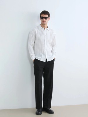 LC Waikiki Siyah Bol Fit Erkek Pantolon