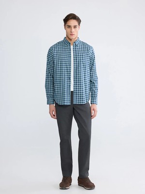 LC Waikiki Antrasit Standart Kalıp Gabardin Erkek Chino Pantolon