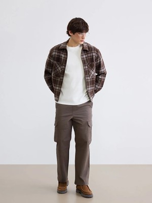 LC Waikiki Kahverengi Rahat Kalıp Gabardin Erkek Kargo Pantolon