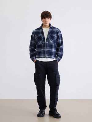 LC Waikiki Siyah Rahat Kalıp Erkek Kargo Pantolon